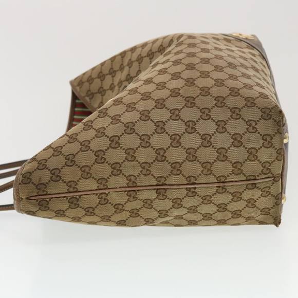 GUCCI GG Canvas Tote Bag Beige 169945 Auth th3742 - Picture 4 of 16